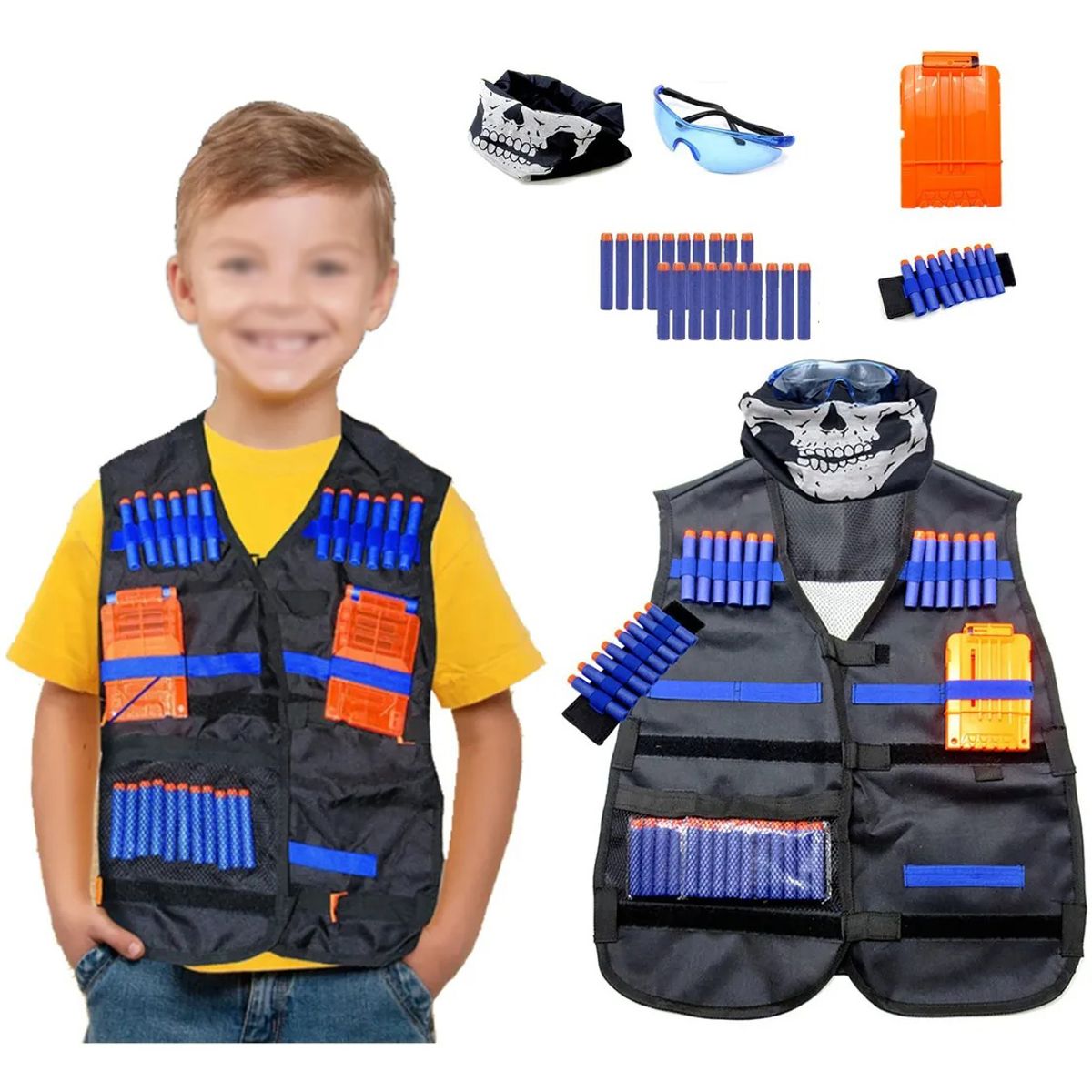GENERICO - Kit De Chaleco Táctico Para Niños Para Nerf Guns N-strike El