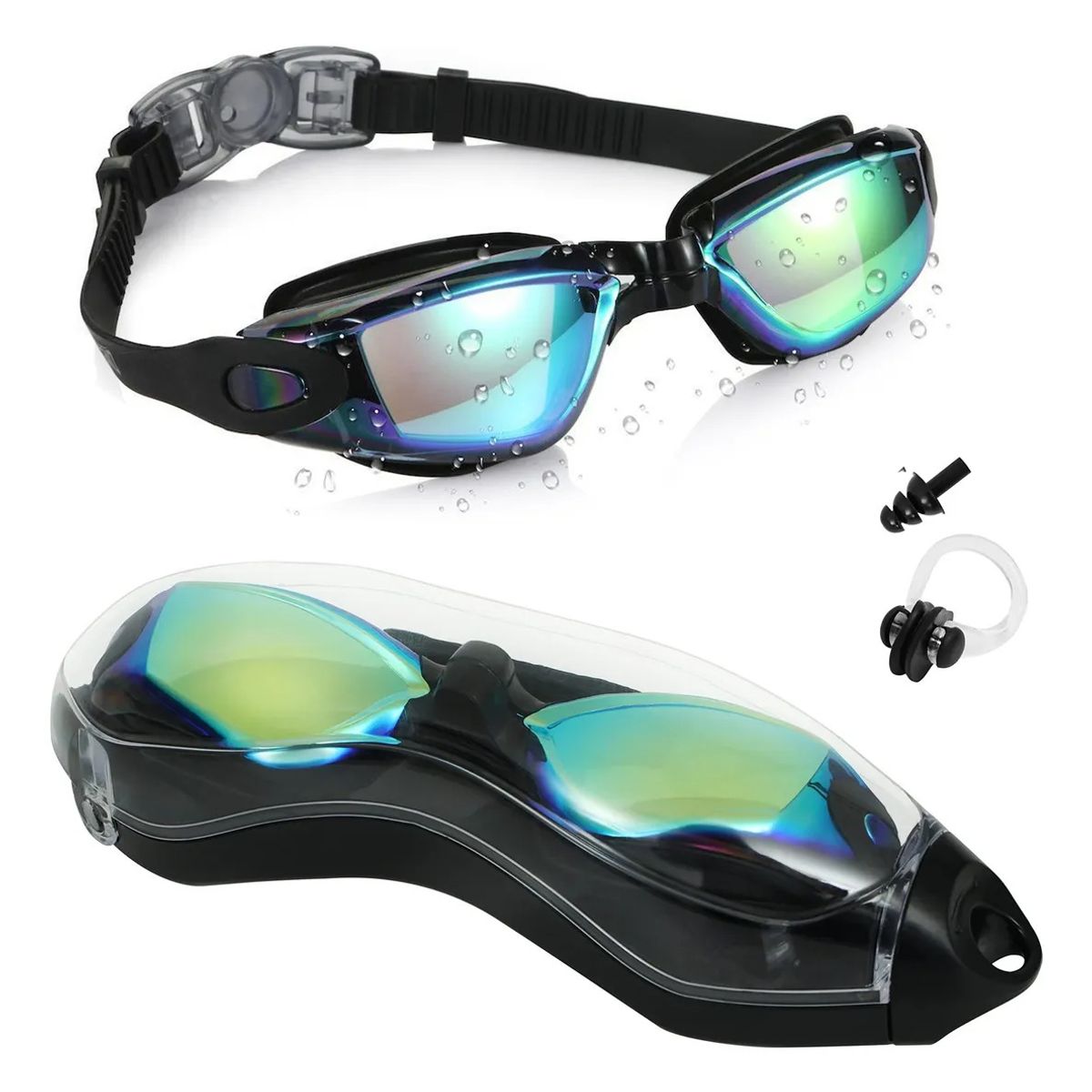 GENERICO - Lentes de Natación de Calidad Óptica y Protección UV
