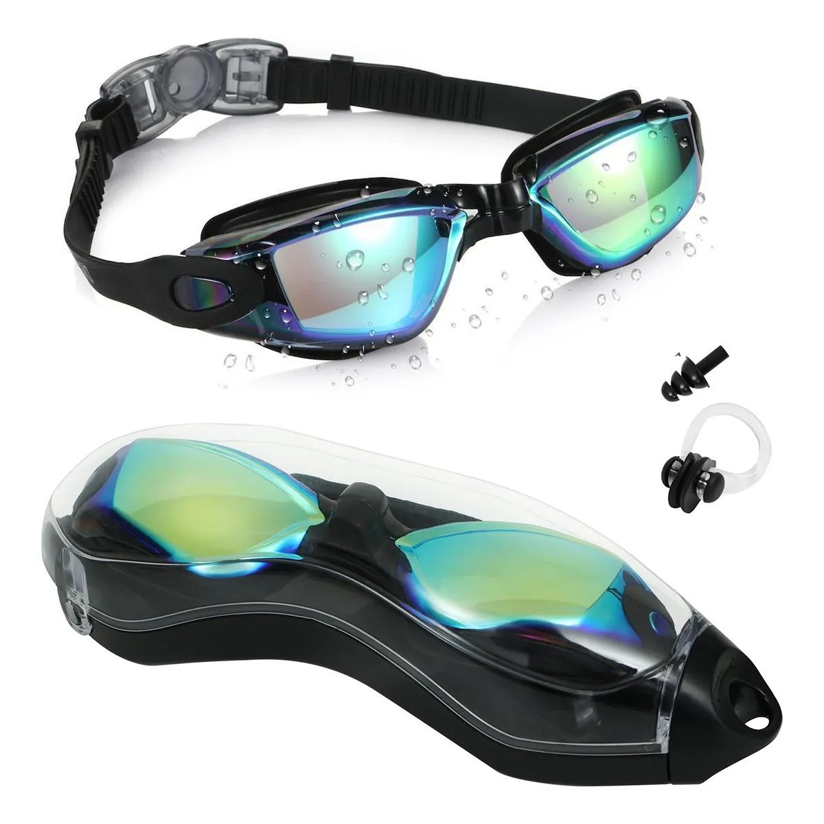 GENERICO - Lentes de Natación de Calidad Óptica y Protección UV