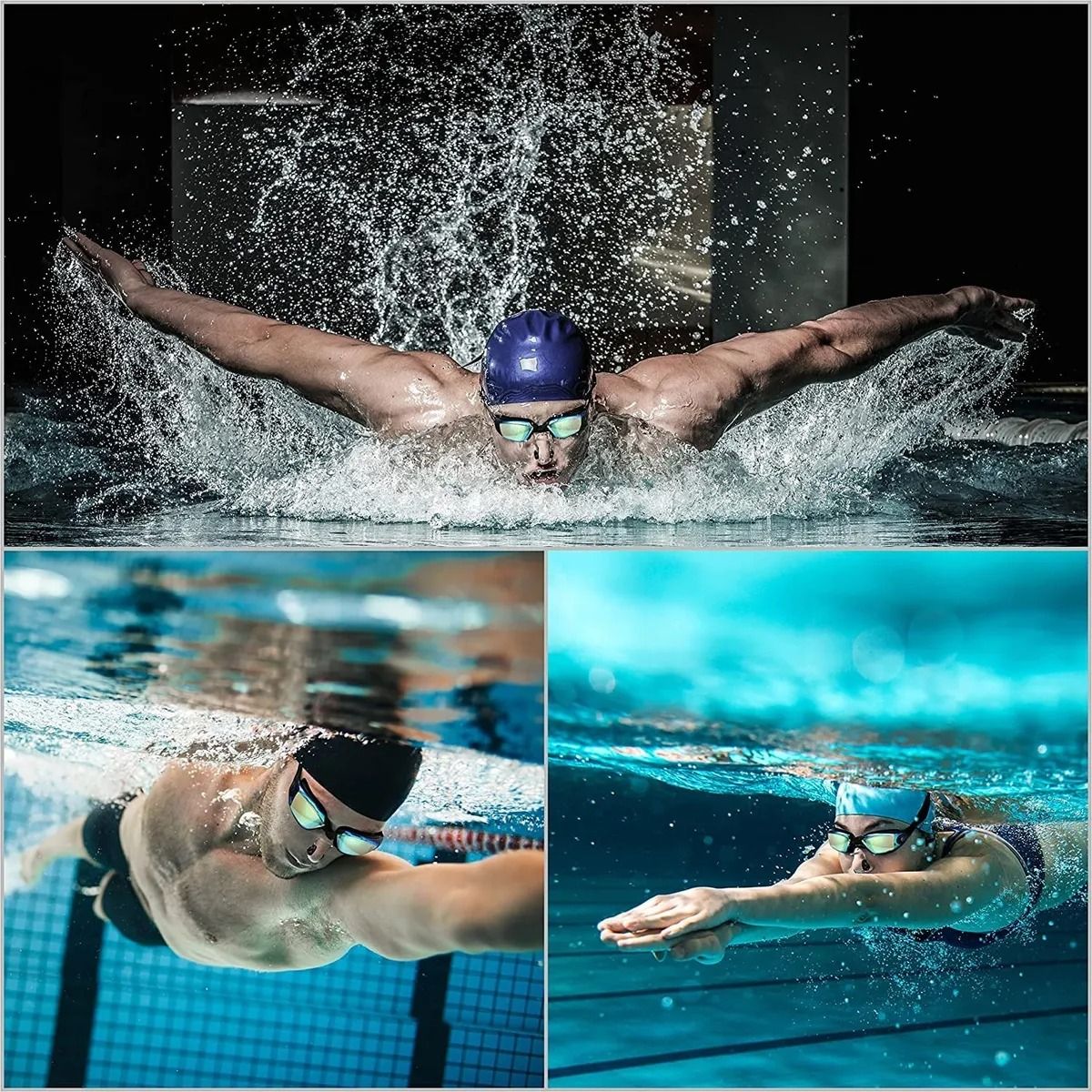 GENERICO - Lentes de Natación de Calidad Óptica y Protección UV