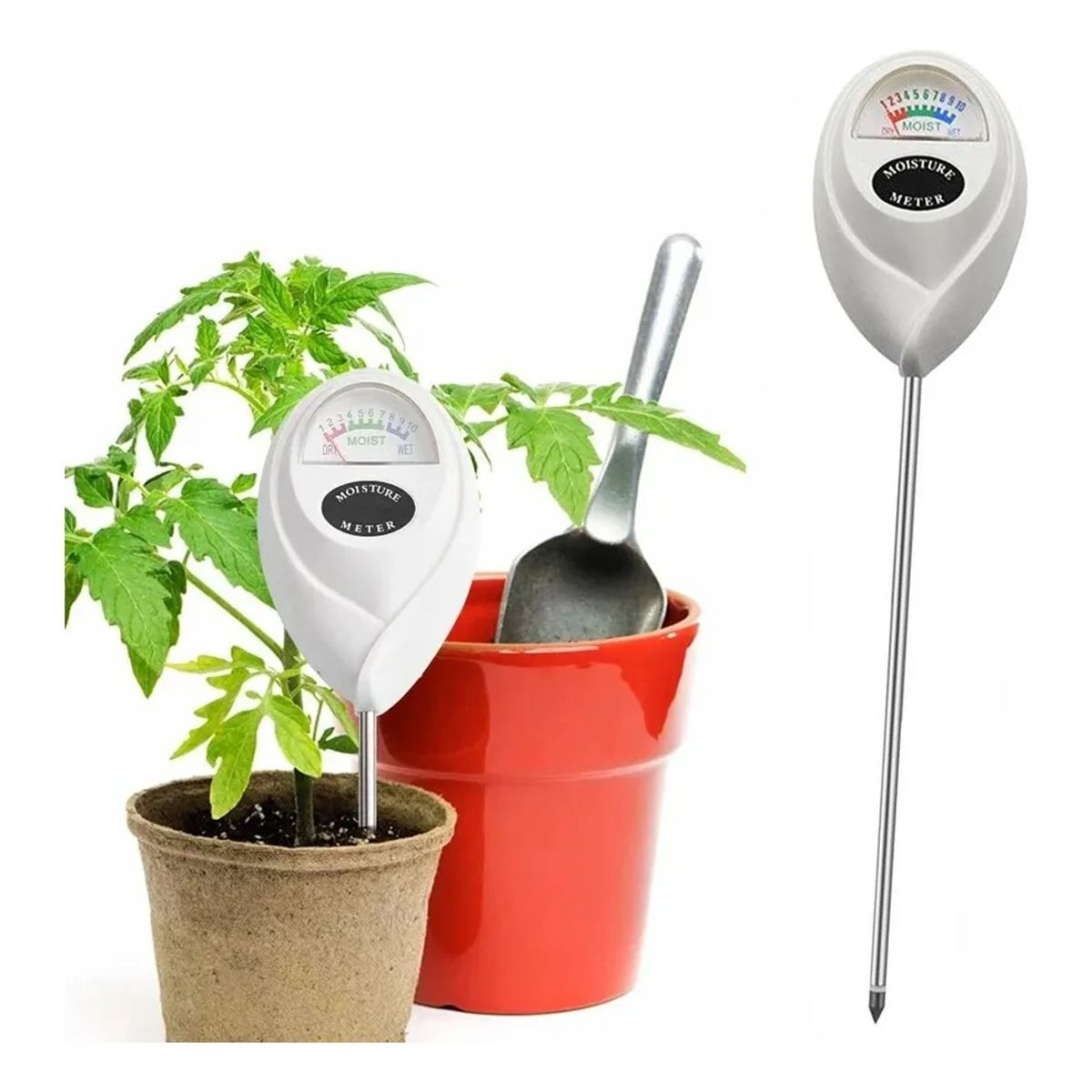 GENERICO - Medidor De Humedad Suelo Plantas Jardin