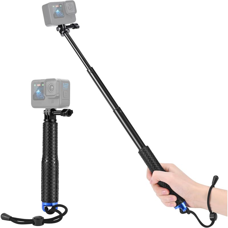 KUANGYE - Bastón selfie de 48cm para Cámaras Deportivas Gopro y Otras