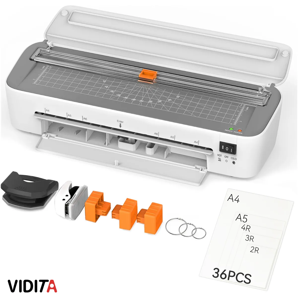 REBONEC - Termolaminadora Plastificadora 8 En 1 Laminadora Frío Calor