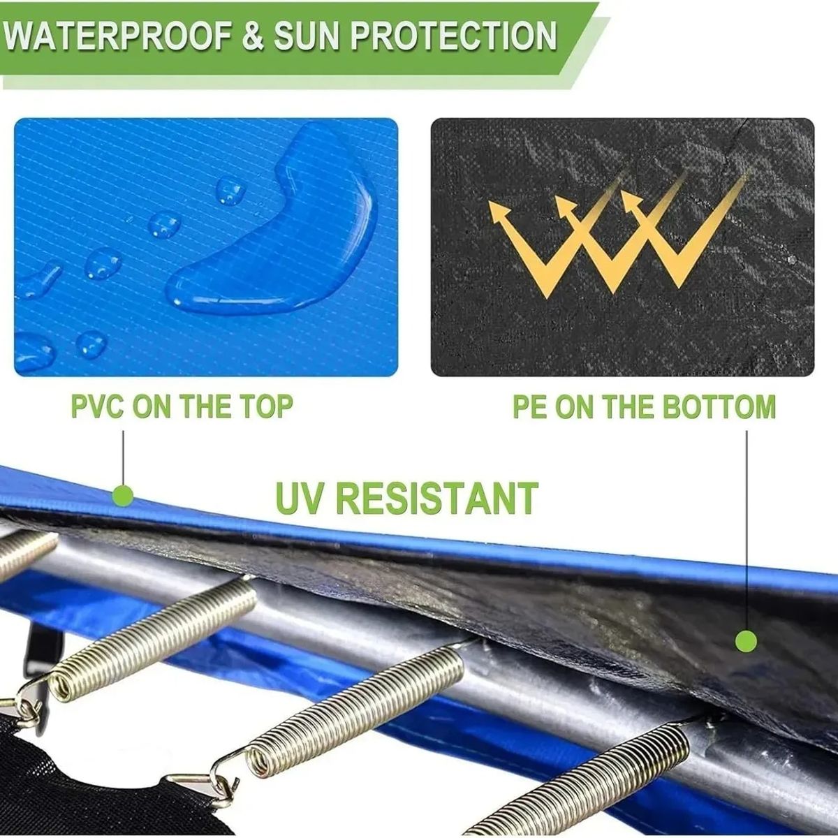 GENERICO - Accesorios Cama Elástica Protección Resorte Seguridad 12ft