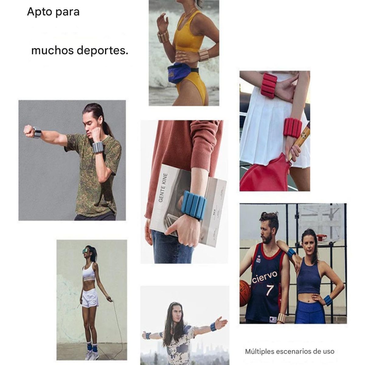 ATURE - Kit 2 Mancuerna Pesas Para Tobillos Y Muñeca 0.9kg Ajustable