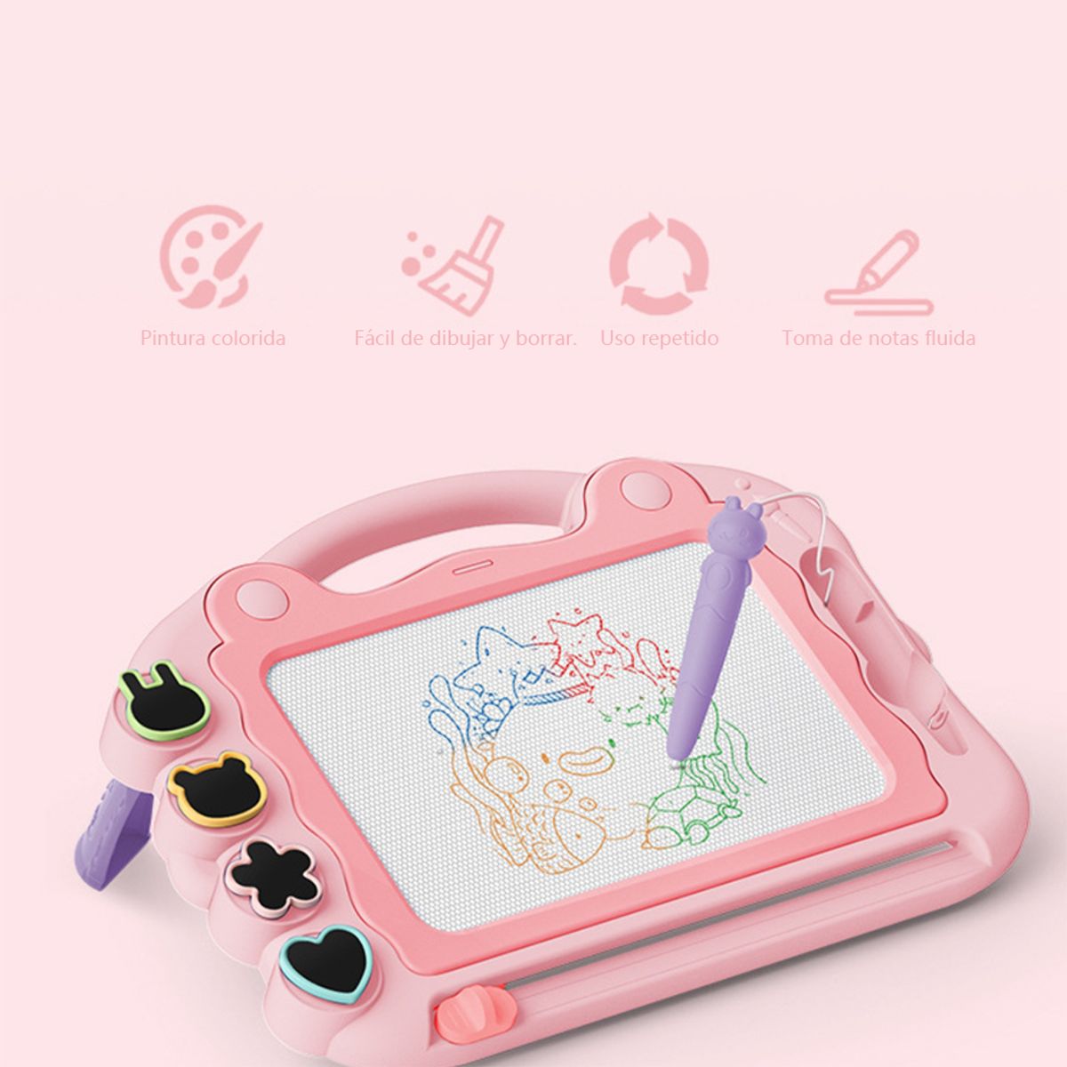 ATURE - Juego Pizarra Magica Con Soporte Para Niños