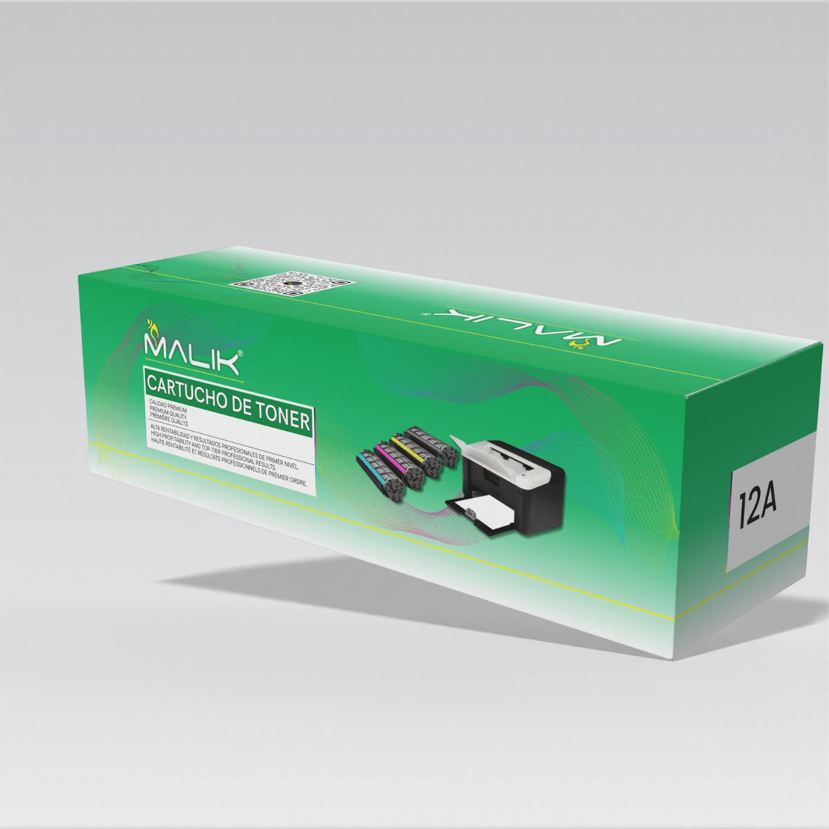 MALIK - Toner compatible para Hp 12A Negro Q2612A Laserjet 1022