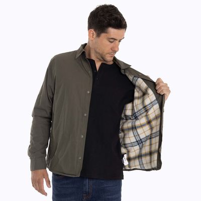 Imagen 2 del producto Chaqueta Sobrecamisa Hombre Carson Oversh Café