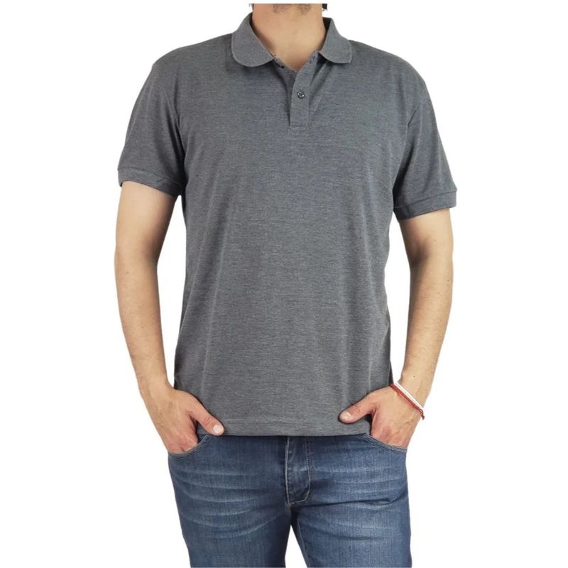MPROPIA - Polera Piqué Hombre Premium Textura Suave. 3 Botones Uv  001