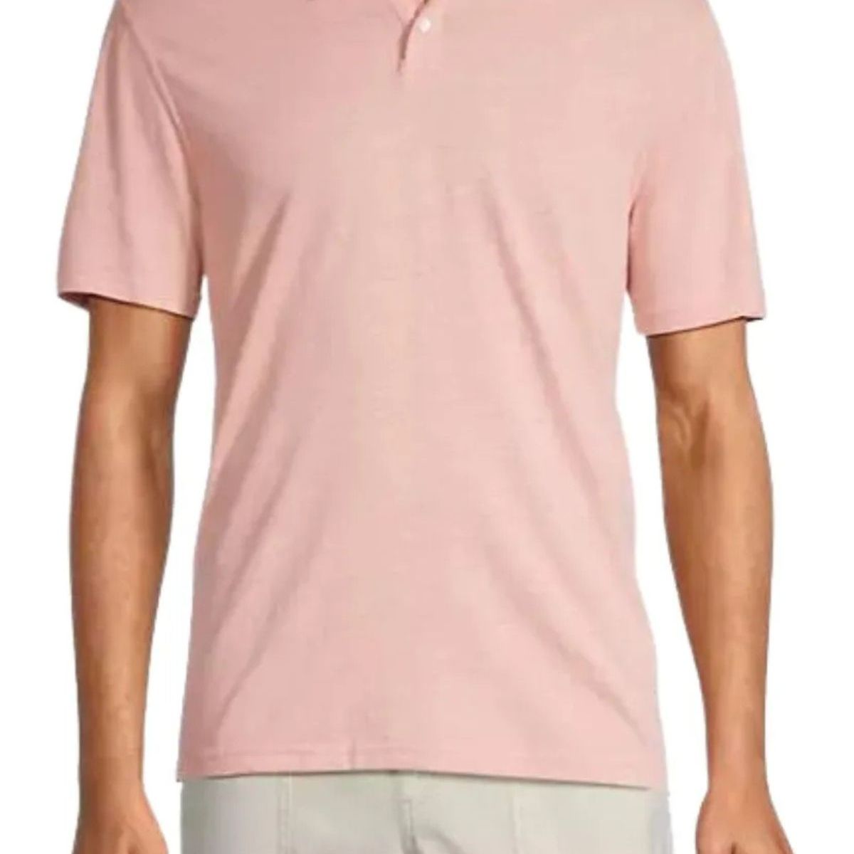 LOOK SHOP - Polera Piqué Hombre Premium Textura Suave. 3 Botones Uv  001