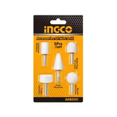 INGCO - Juego De Piedras Montadas Pulido 5pzs - Multicolor