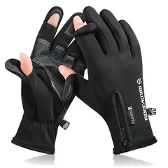 OMAS - Guantes Térmicos Dedos Libres Touch Antideslizantes