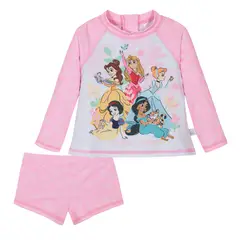 DISNEY - Traje de Baño Bebe Niña Set UV50 MLarga Princesas - Rosa