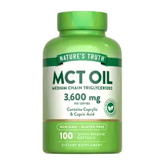 NATURE'S TRUTH - Aceite MCT Oil 1200mg 100 Capsulas Blandas