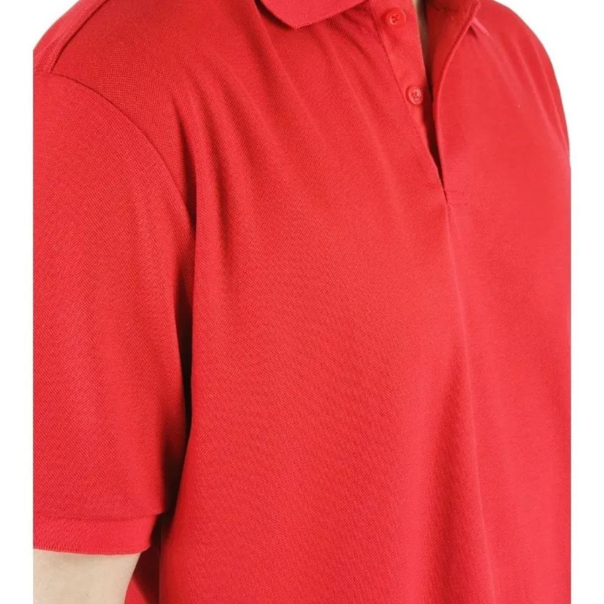 LOOK SHOP - Polera Piqué Hombre Premium Textura Suave. 3 Botones Uv  001