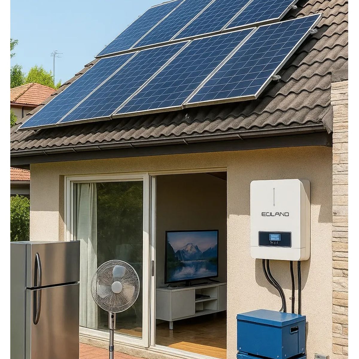 GENERICO - Inversor Hibrido Solar Corriente Onda Pura Eco 4200w 24v