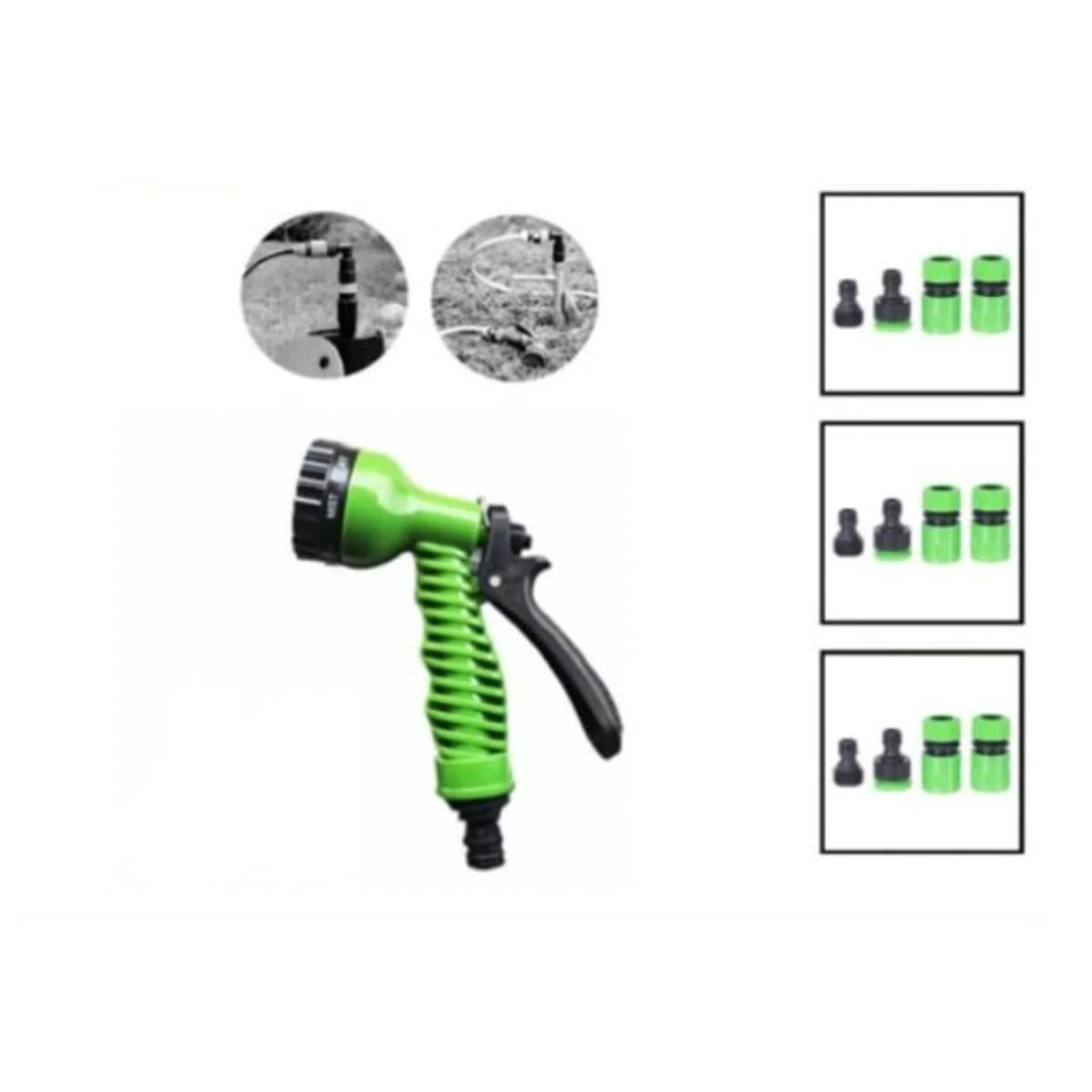 GENERICO - Pistola Pulverizadora De 6 Funciones Para Manguera Jardin