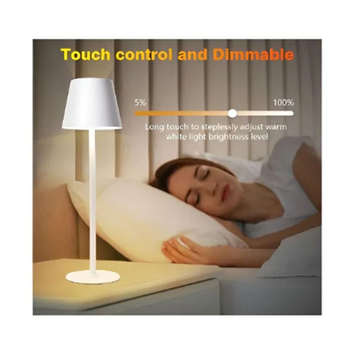 GENERICO - Lámpara De Mesa Pequeña Inalámbrica Luces