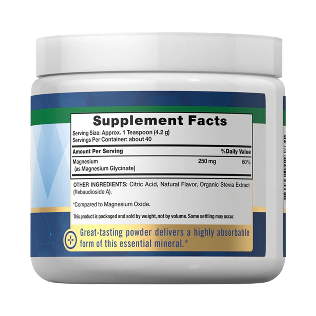 NATURE'S TRUTH - Magnesio Glicinato en Polvo Limon 170gr Natures Truth