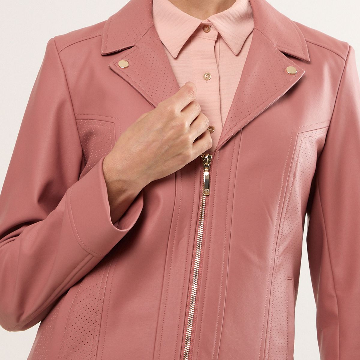 MA GRIFFE - Chaqueta Mujer Rosa Magriffe