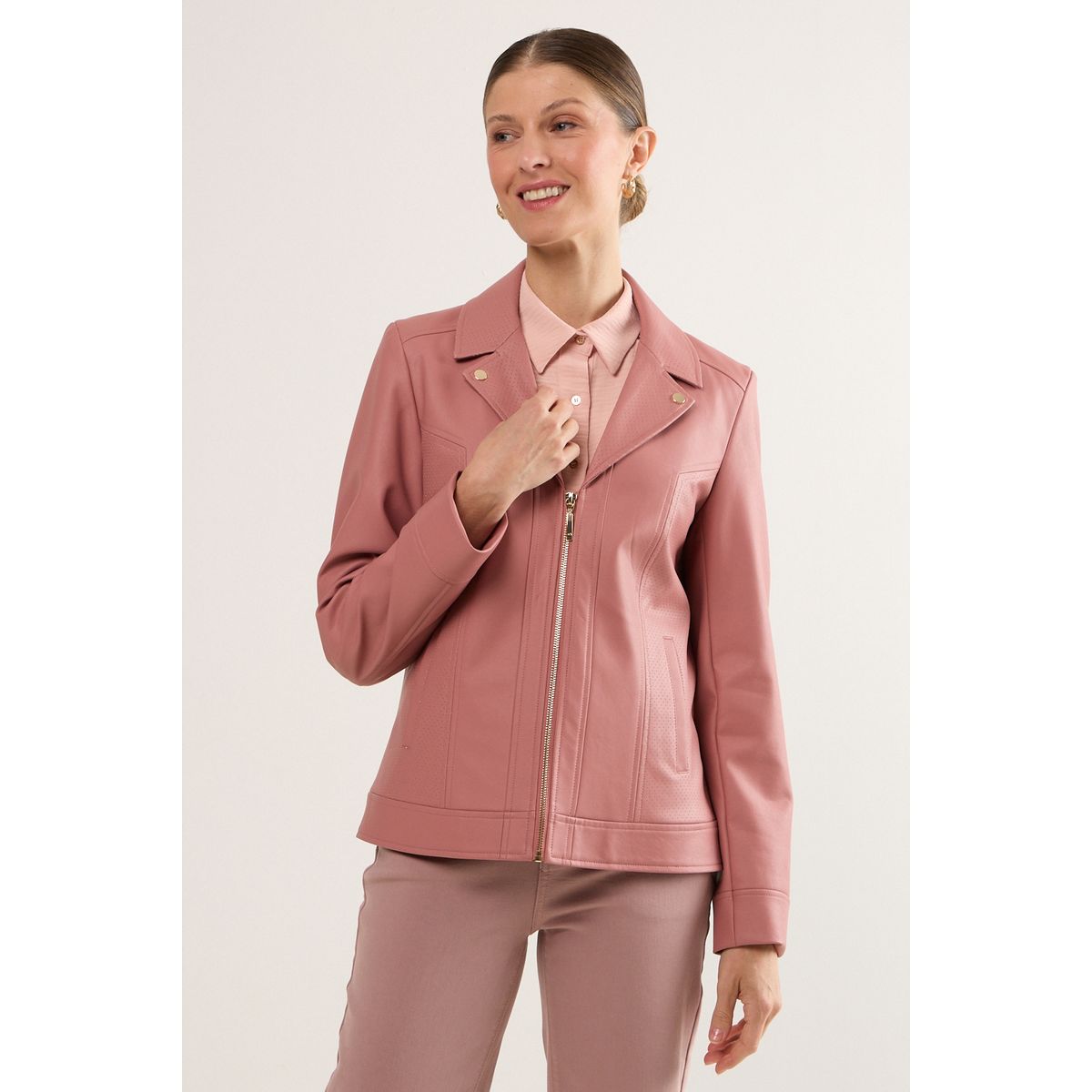 MA GRIFFE - Chaqueta Mujer Rosa Magriffe