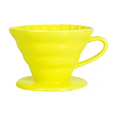 IMPOPLANET - FILTRO PARA CAFE V60 DISEÑO TAZA AMARILLO