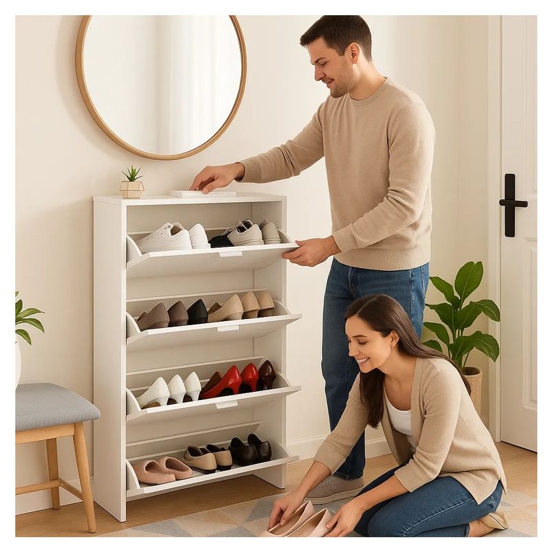 GENERICO - Zapatero Recibidor Mueble Organizador Para Zapatos Cajonera