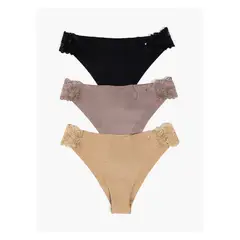 LOUNGE - Set 3 Calzones Mujer Dreamy Detalle Encaje