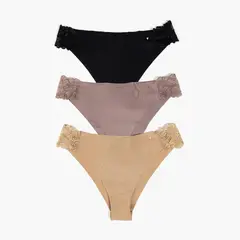 LOUNGE - Set 3 Calzones Mujer Dreamy Detalle Encaje