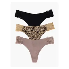 LOUNGE - Set 3 Colaless Detalle Encaje Dreamy