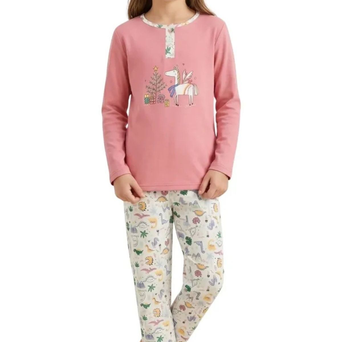 LOOK SHOP - Pijama Niña Verano. Manga Larga. Diseños. Talla 6 A 14 404