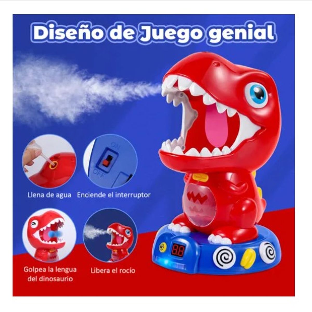 ESHOPANGIE - Juguete De Tiro De Dinosaurio Pistolas Lanza Pelotas