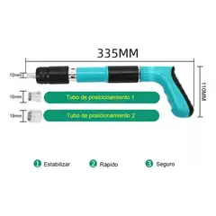 GENERICO - Kit De Pistola De Fijación De Pared Portátil + 100clavos