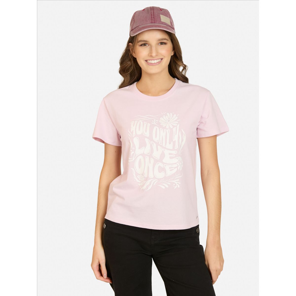 MAUI AND SONS - Polera MC Ondessa Rosado Mujer Maui And Sons - Rosa