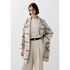 SCALPERS - ABRIGO PAÑO CUADROS