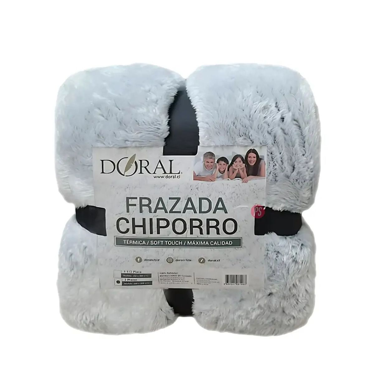 DORAL - Frazada Chiporro Two Tones 2 Plazas Tonos Claros - PS