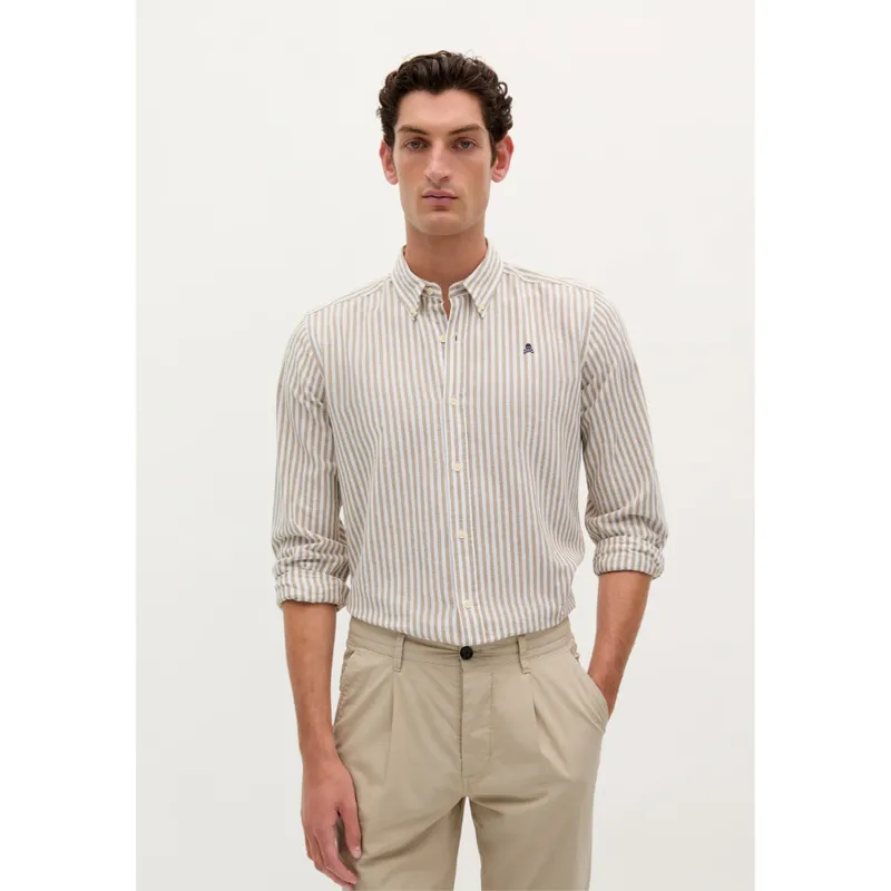 SCALPERS - CAMISA RAYAS CUELLO BOTONES