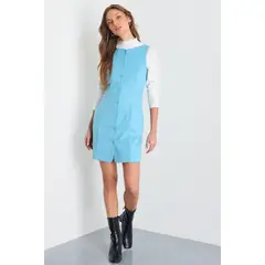 IO - Vestido Corto Mujer Celeste