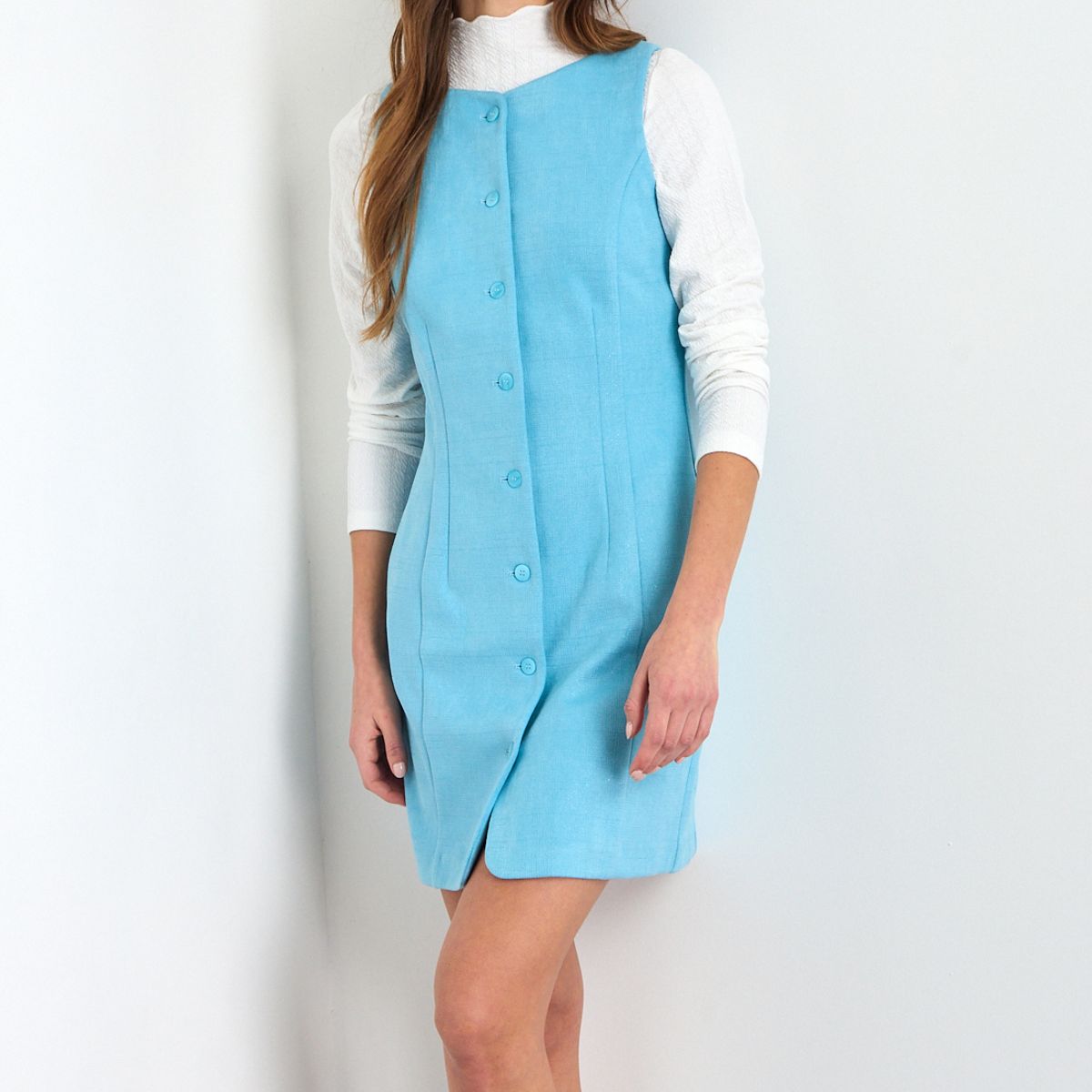 IO - Vestido Corto Mujer Celeste Io