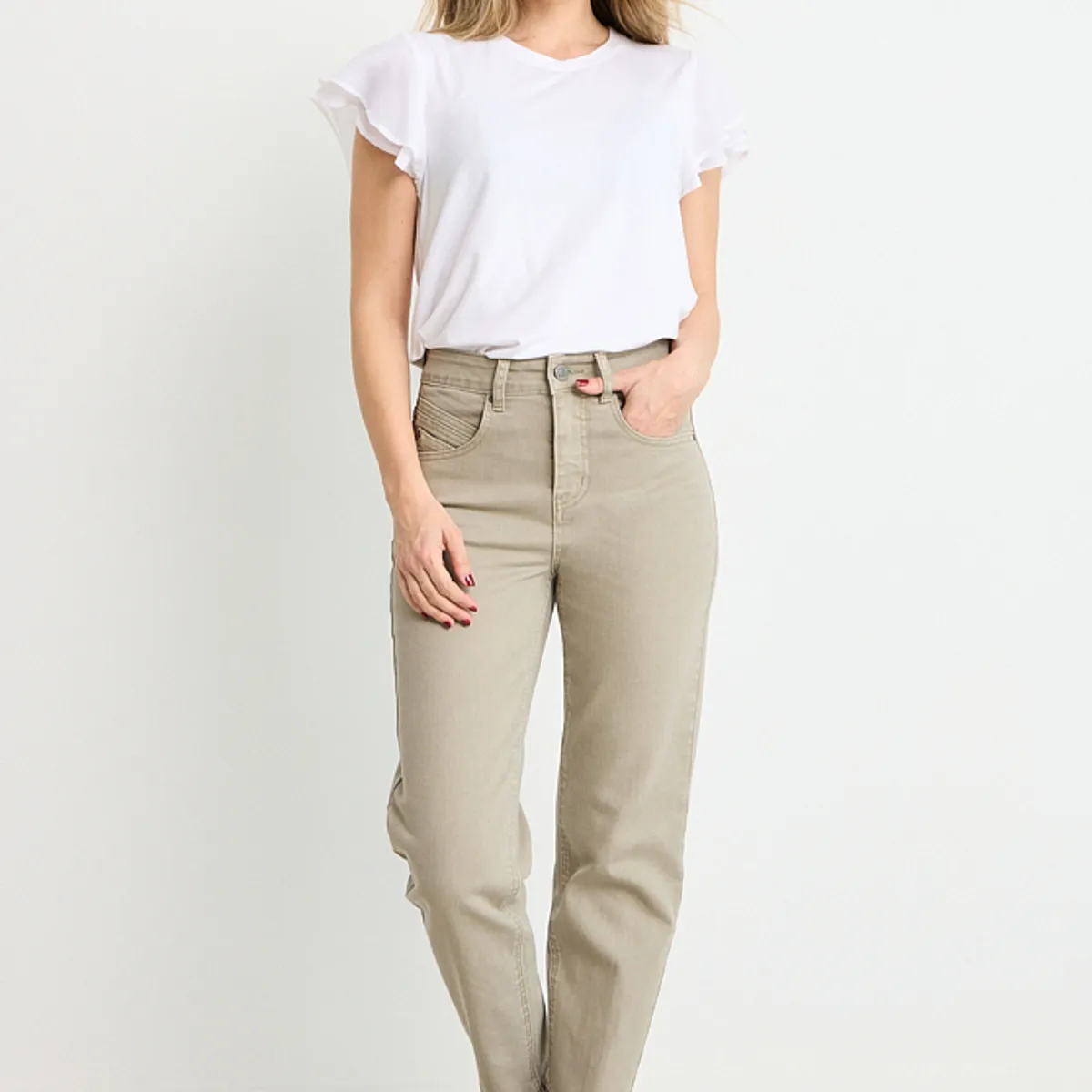 ASH - Jeans Mujer Beige Ash