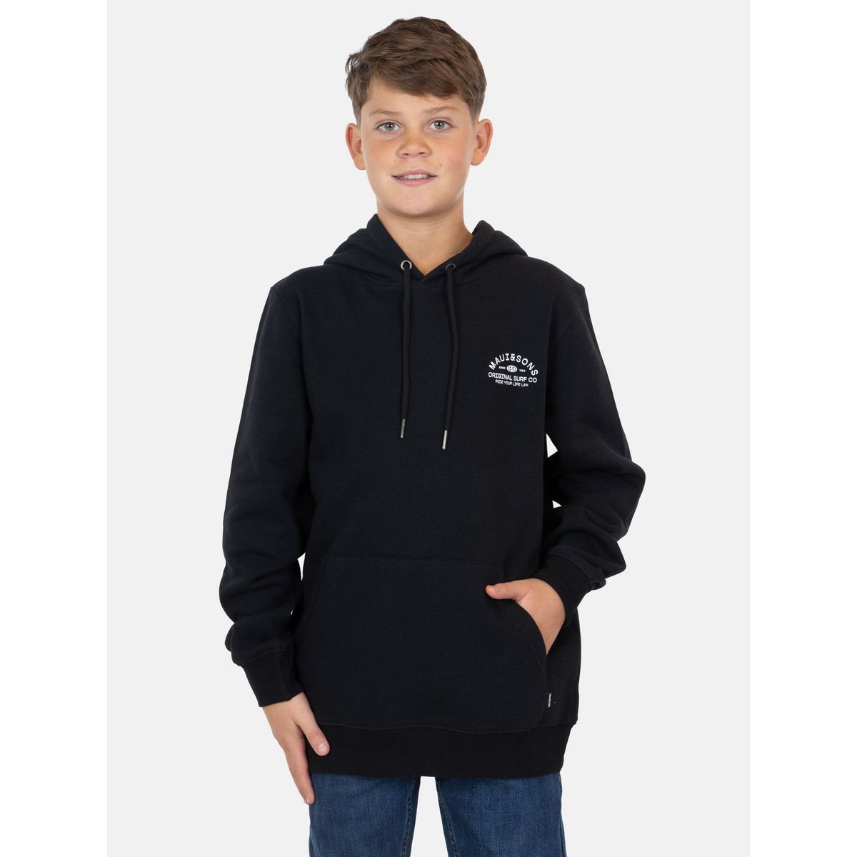 MAUI AND SONS - Poleron Canguro Kelani Negro Infantil Maui And Sons - Negro