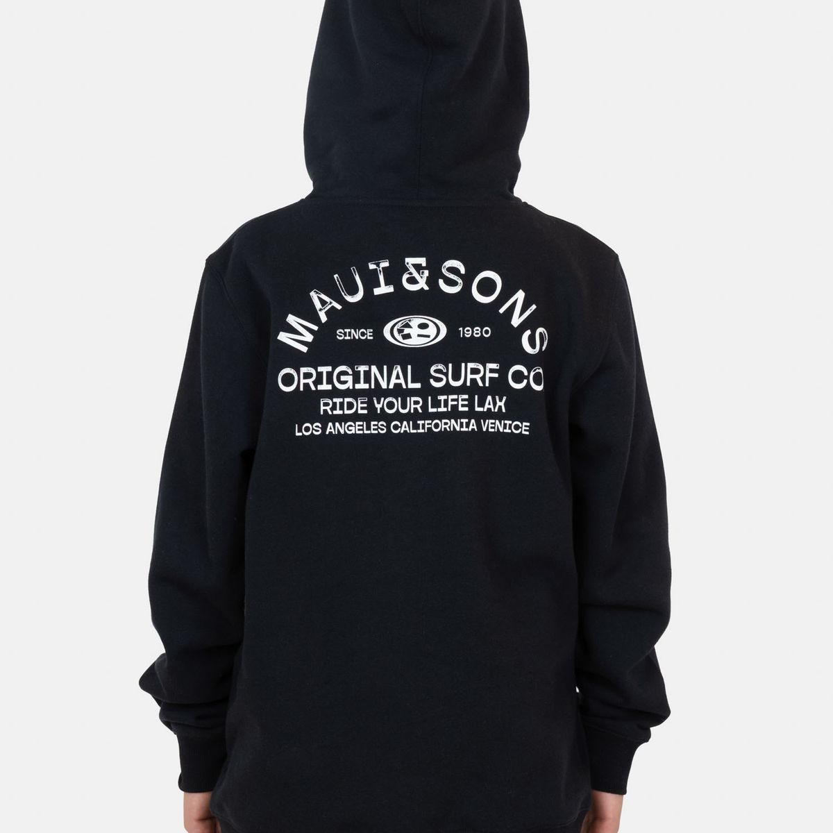 MAUI AND SONS - Poleron Canguro Kelani Negro Infantil Maui And Sons - Negro