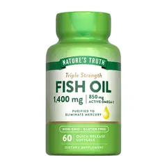NATURE'S TRUTH - Omega 3 Fish Oil 1400mg 60 Capsulas