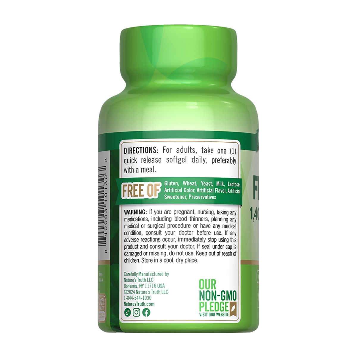 NATURE'S TRUTH - Omega 3 Fish Oil 1400mg 60 Capsulas Nature's Truth