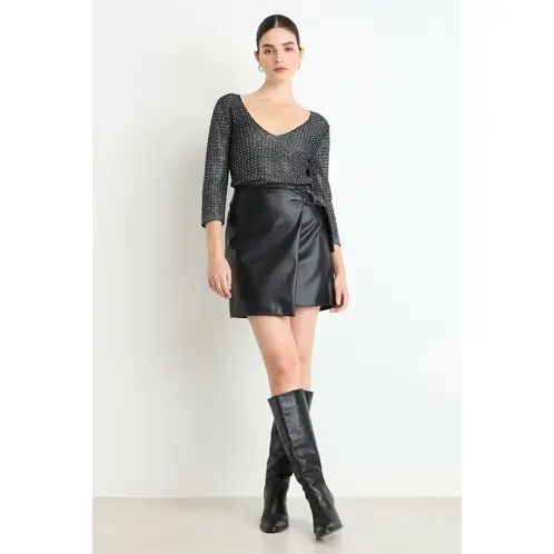 ASH - Falda Corta Mujer Negro