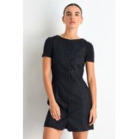 Vestido Corto Mujer Negro