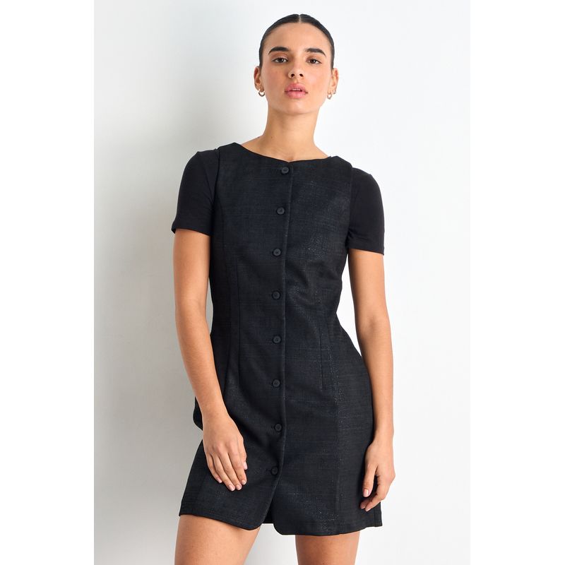 IO - Vestido Corto Mujer Negro Io