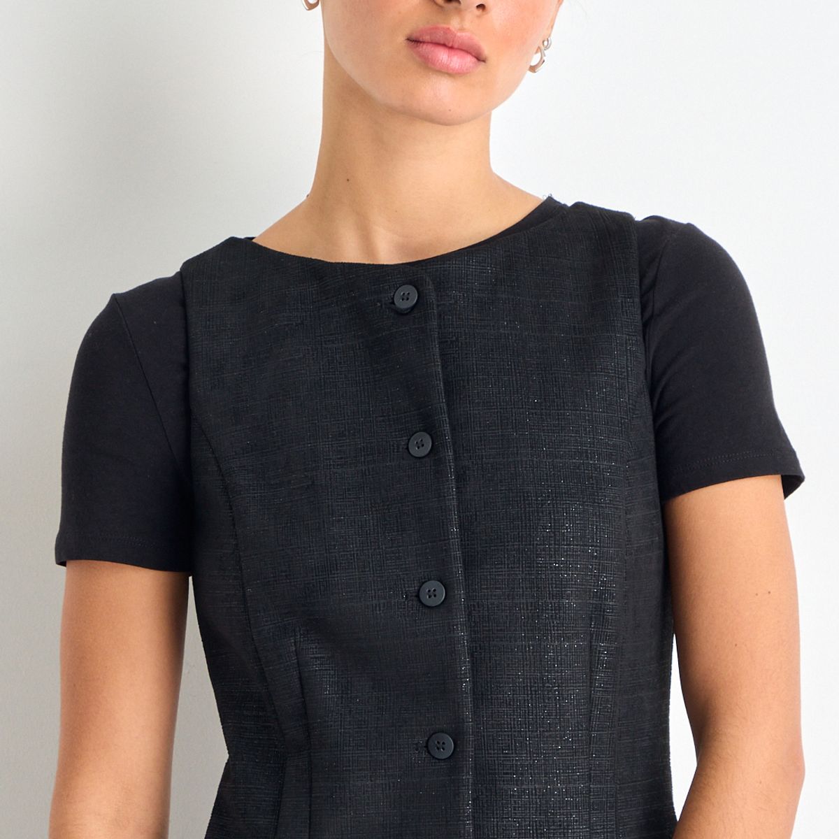 IO - Vestido Corto Mujer Negro Io