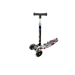 GENERICO - Monopatin scooter ruedas luz led multicolor