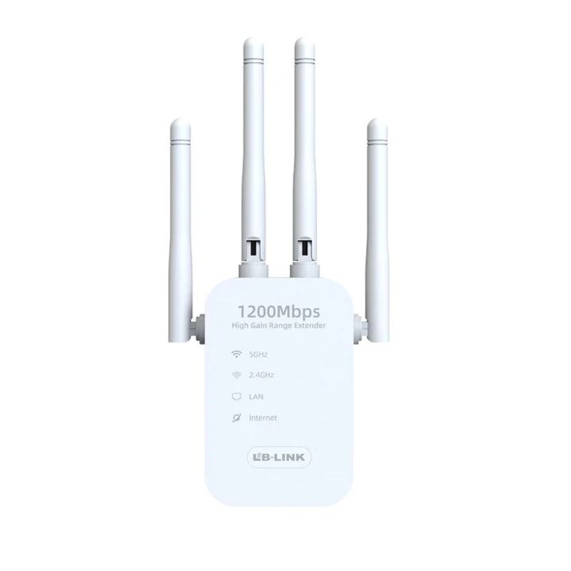 GENERICO - EXTENSOR REPETIDOR DE SEÑAL WIFI AC1200 DUAL BAND 1200MBPS HIGH GANG LB-LINK